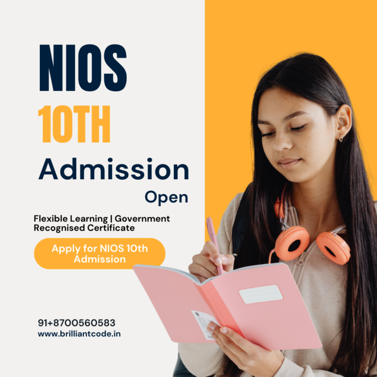 nios 10th admission | brilliant code